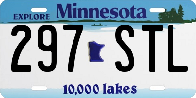 MN license plate 297STL