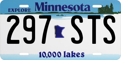 MN license plate 297STS