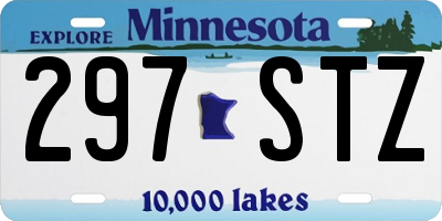 MN license plate 297STZ