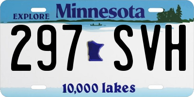 MN license plate 297SVH