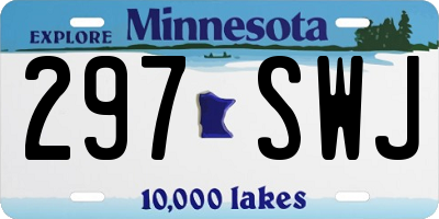 MN license plate 297SWJ