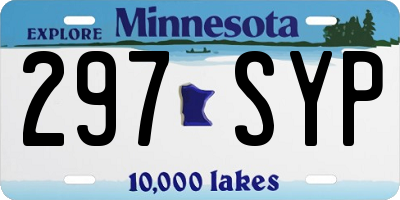 MN license plate 297SYP