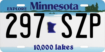 MN license plate 297SZP
