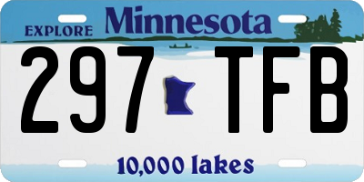 MN license plate 297TFB