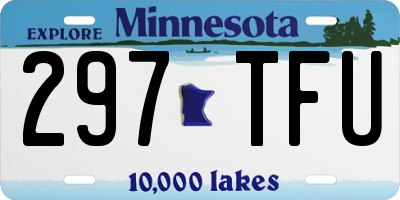 MN license plate 297TFU