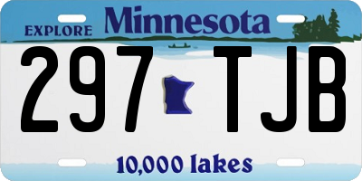 MN license plate 297TJB