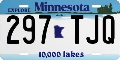 MN license plate 297TJQ