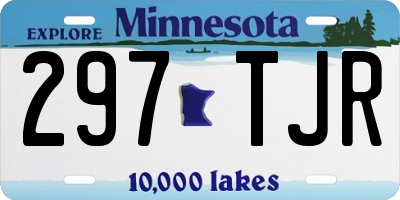 MN license plate 297TJR