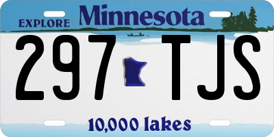 MN license plate 297TJS