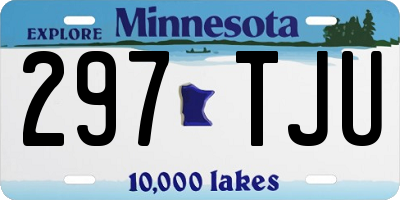 MN license plate 297TJU