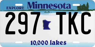 MN license plate 297TKC