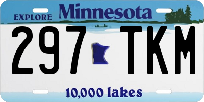 MN license plate 297TKM