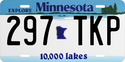 MN license plate 297TKP