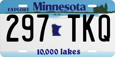 MN license plate 297TKQ