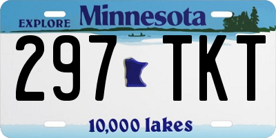 MN license plate 297TKT