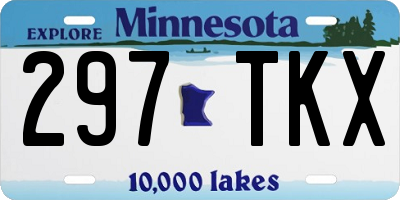 MN license plate 297TKX
