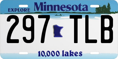 MN license plate 297TLB