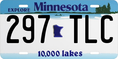 MN license plate 297TLC