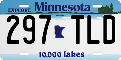 MN license plate 297TLD