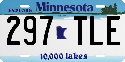 MN license plate 297TLE