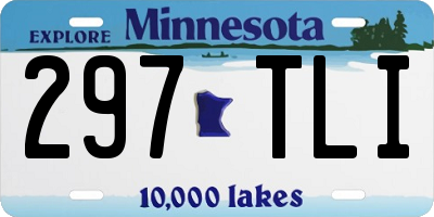 MN license plate 297TLI