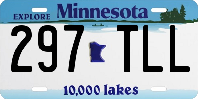 MN license plate 297TLL