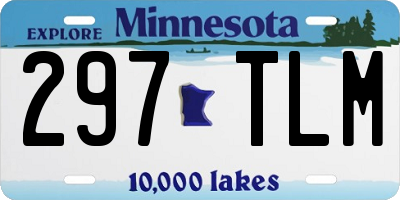 MN license plate 297TLM