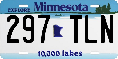 MN license plate 297TLN