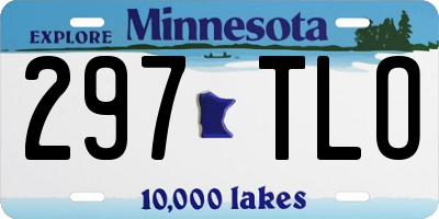 MN license plate 297TLO