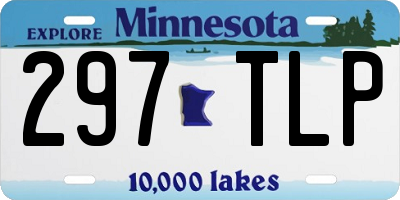 MN license plate 297TLP