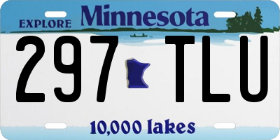 MN license plate 297TLU
