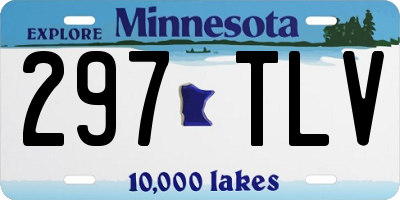 MN license plate 297TLV