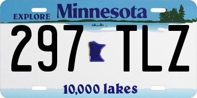 MN license plate 297TLZ