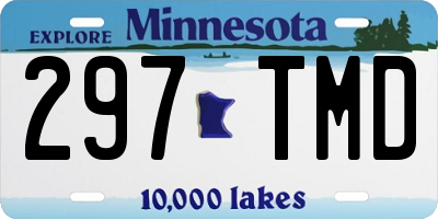 MN license plate 297TMD