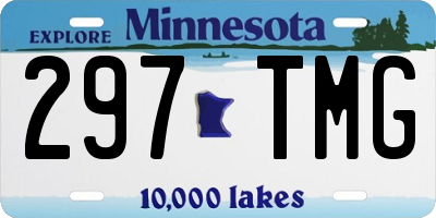 MN license plate 297TMG