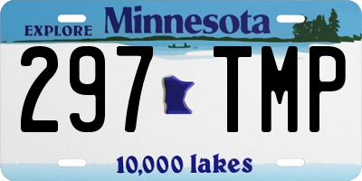 MN license plate 297TMP
