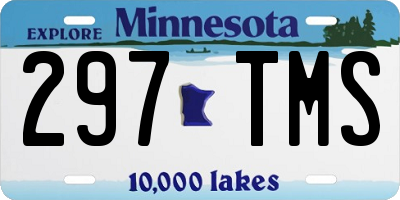 MN license plate 297TMS