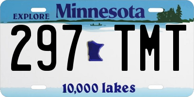 MN license plate 297TMT
