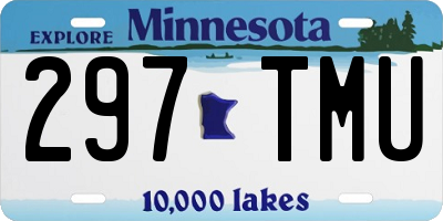 MN license plate 297TMU