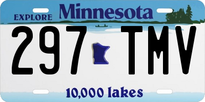 MN license plate 297TMV