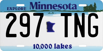 MN license plate 297TNG