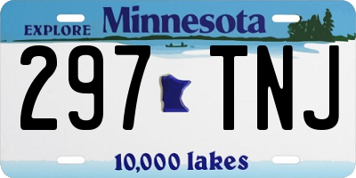 MN license plate 297TNJ