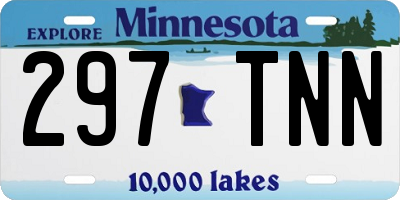 MN license plate 297TNN