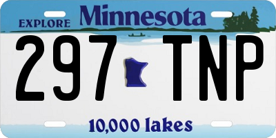MN license plate 297TNP