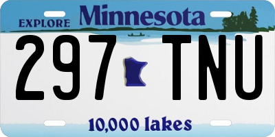MN license plate 297TNU