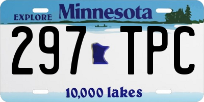 MN license plate 297TPC