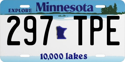 MN license plate 297TPE