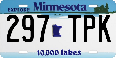 MN license plate 297TPK