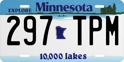 MN license plate 297TPM