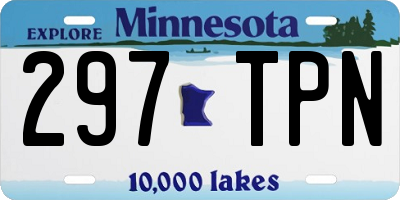 MN license plate 297TPN
